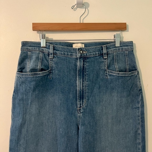 Favorite Daughter The Jordie Super High Rise Wide Leg Jean in Madrid - Picture 15 of 15